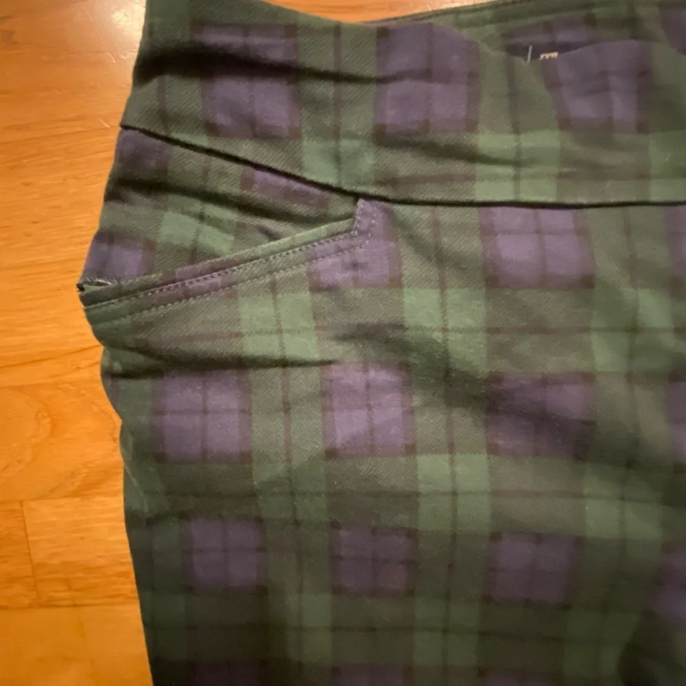 Plaid Green and Blue Croft and Barrow Pants - Picture 2 of 12